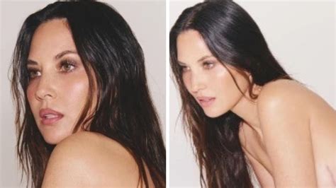 olivia munn nud|Olivia Munn proudly shows breast cancer scar in topless photo。